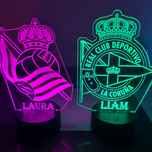 La Pasión en Luz: Lámparas Personalizadas de Equipos de Fútbol