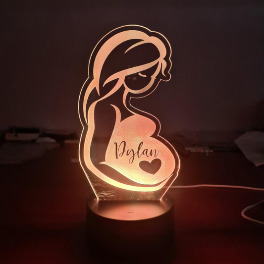 Lámpara Embarazada Personalizable